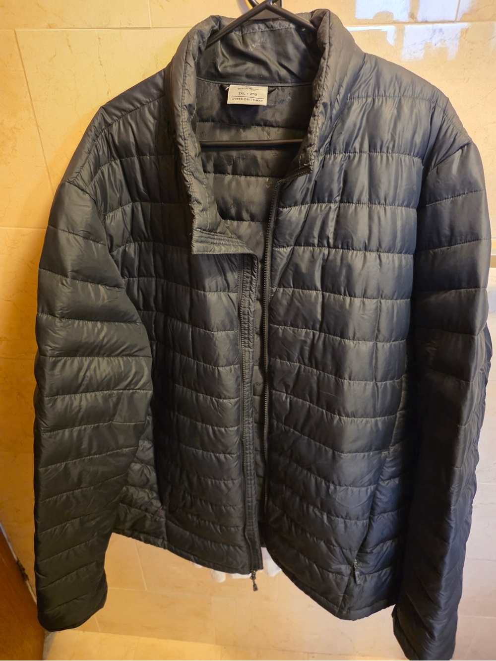Men's Packable Quilted Puffer Jacket - Black